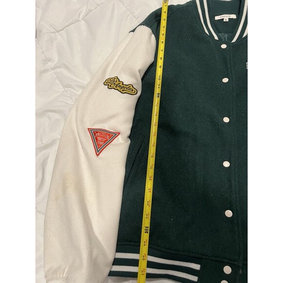 Rare Pacsun Green Pacific Sunwear Varsity Jacket Mens M-L Barely Worn button - Picture 5 of 6